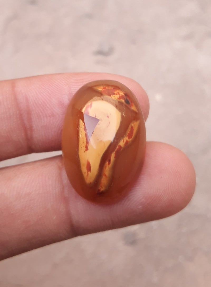 هادي أنماط مجردة من اليشب الإمبراطوري الطبيعي - 288 قيراطًا - 25 × 18 ملم  - Image 3