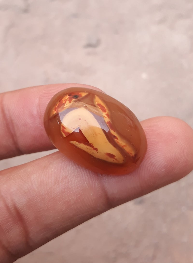 هادي أنماط مجردة من اليشب الإمبراطوري الطبيعي - 288 قيراطًا - 25 × 18 ملم  - Image 4