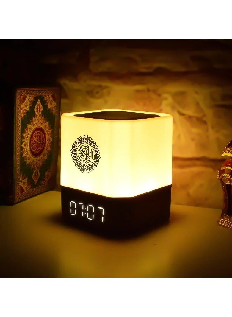 Quran Speaker Digital Clock with Quran Recitation Translation Bluetooth Speaker Wireless Remote LED Night Light - Image 4