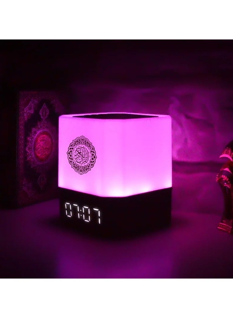 Quran Speaker Digital Clock with Quran Recitation Translation Bluetooth Speaker Wireless Remote LED Night Light - Image 5