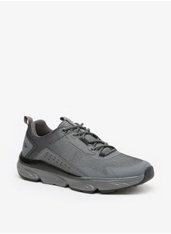 Lee Cooper Men's Textured Low Ankle Lace-Up Sneakers  - Image 1