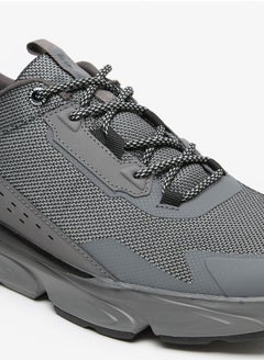 Lee Cooper Men's Textured Low Ankle Lace-Up Sneakers  - Image 5