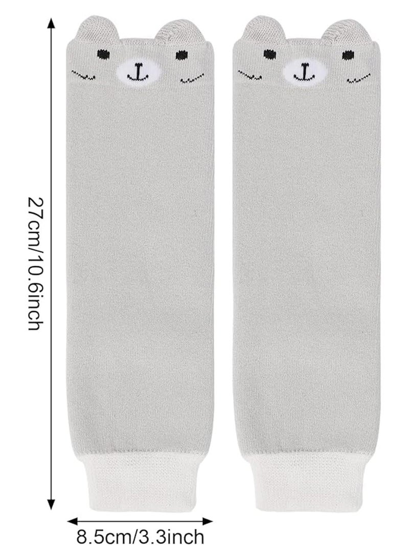 Gonice Baby Leg Warmers, Cute Animal Pattern Long Legwarmers Knee Socks Knee Protector Leg Sleeves for Baby Kids Toddlers Girl and Boy 0-5 Years, Best Infant Gift, One Size, Pack of 4  - Image 3