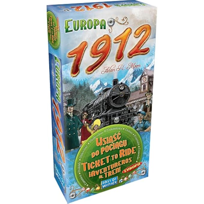 دايز أوف ووندر تذكرة Days Of Wonder Asmodee لركوب - حزمة توسيع أوروبا 1912 (DOW720111) - Image 1
