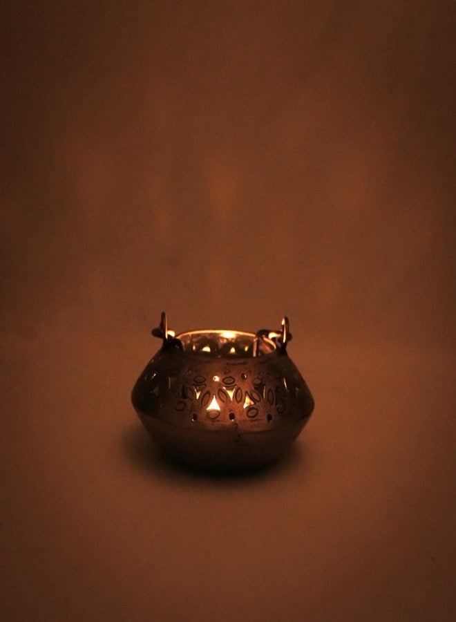 RusticDior degchi/hundi/Pot tealight and Incense Burner/Holder Perfect for Pooja Room and Home Decor, Tea Light Candle Holder - Image 3