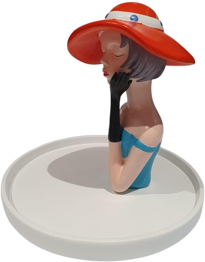 B&D Vintage Lady Figurine with Red Hat - Image 5