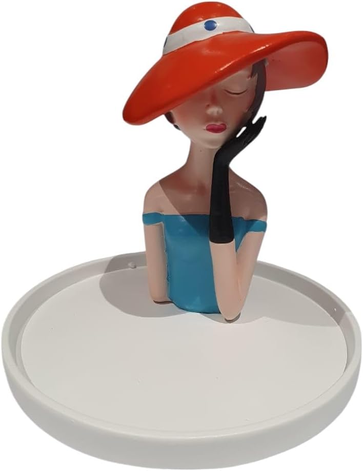 B&D Vintage Lady Figurine with Red Hat - Image 3