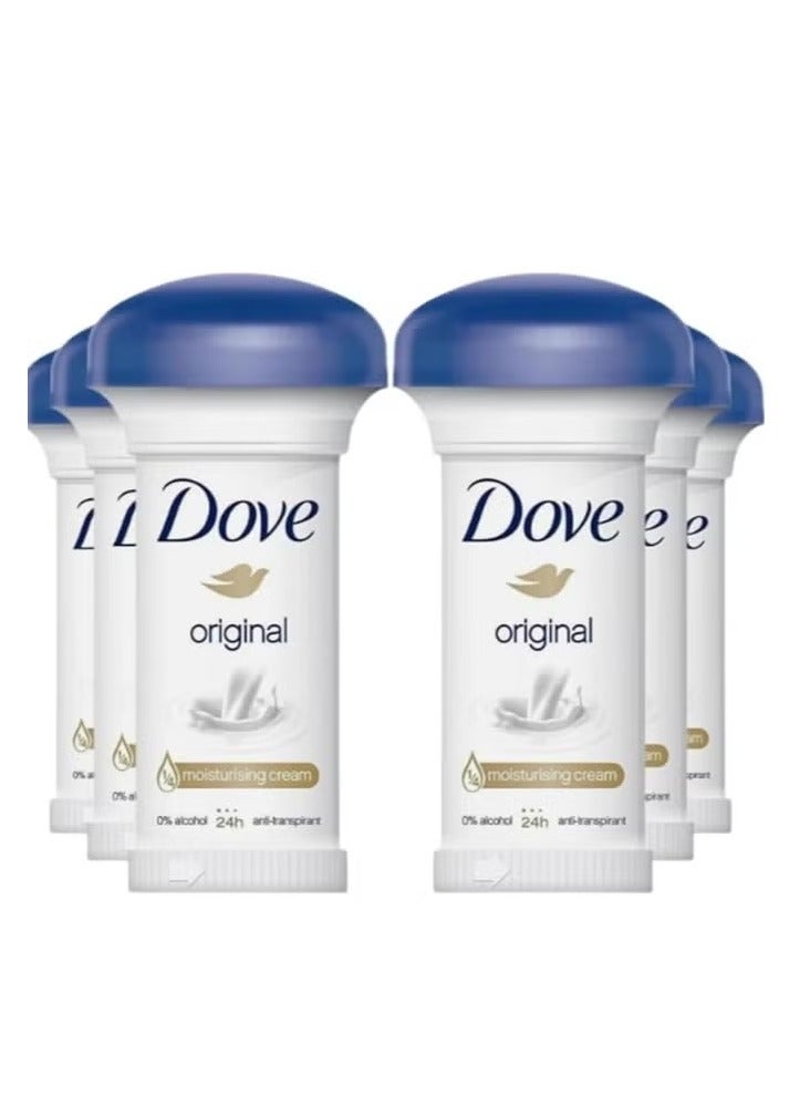 دوف كريم مرطب أصلي رول أون 50 مل (عبوة من 6 قطع) - Image 1