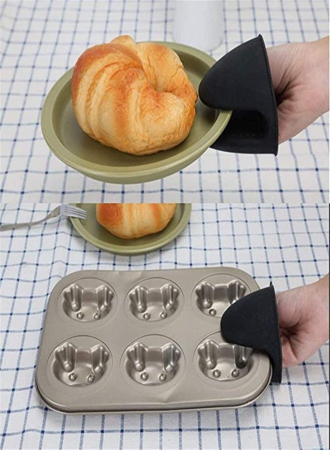 LAGET® Heat-Resistant Silicone Oven Mitts, 500°F Protection - Non-Slip, Waterproof Soft Interior for Comfort, Ideal for Kitchen, Grill, & BBQ Use Pot Holder Vessel Holder (1 Pair, Multicolor) - Image 5