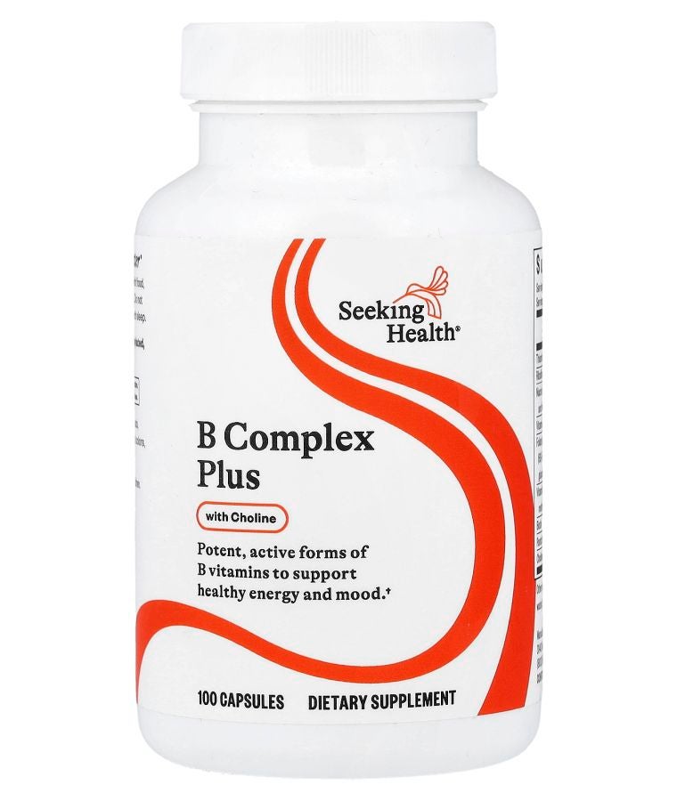 Seeking Health B Complex Plus With Choline 100 Capsules