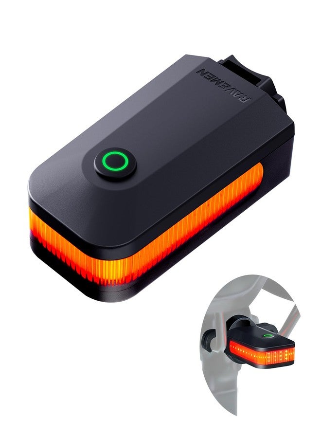 RAVEMEN CL01 Bike Tail Light, 300° Wide-Angle Rear Bicycle Light for Night Riding, Saddle Mount Bike Taillight Safety Accessories with Auto On/Off, Brake Sensing, 5 Modes, 2 Mounting Ways - Image 1