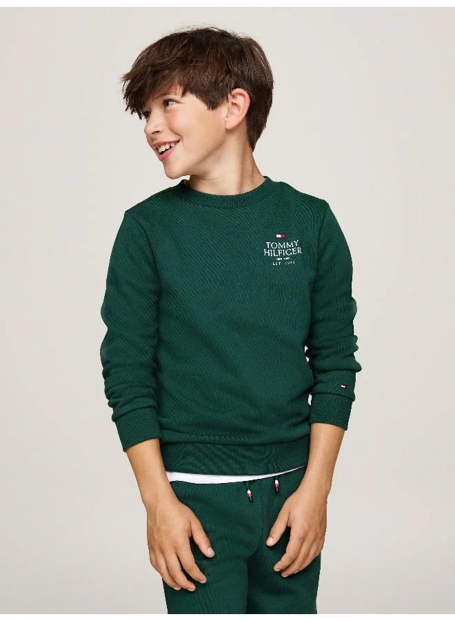 تومي هيلفيغر Youth Logo Sweatshirt