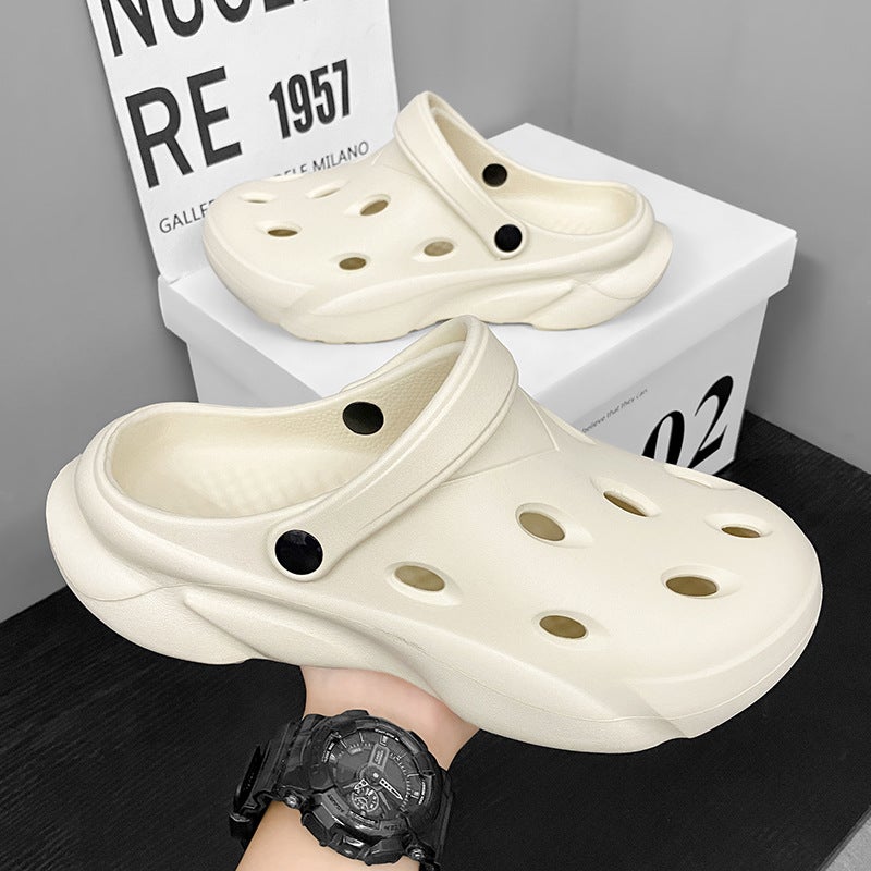 Outer Wearing Hole Shoes Men'S Summer Sports Shoe Slippers Non-Slip Driving Sandals For Men And Women - Image 2