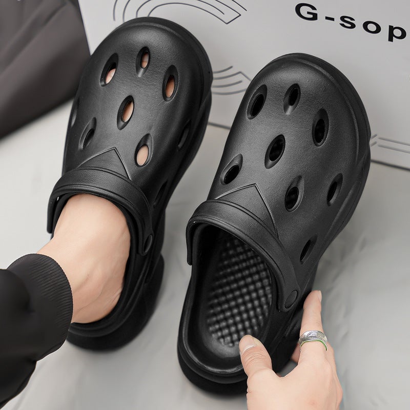 Outer Wearing Hole Shoes Men'S Summer Sports Shoe Slippers Non-Slip Driving Sandals For Men And Women - Image 3