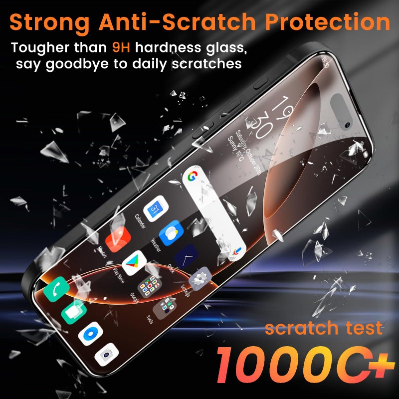 Lesakit 4+4 Pack Privacy Screen Protector for iPhone 16 Pro Max 6.9-Inch with 4 Pack Camera Lens Protector, Anti Spy Tempered Glass Film 9H Hardness Case Friendly - Image 4