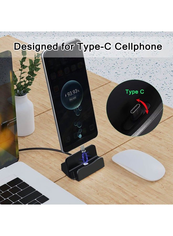 AKWOR قاعدة شحن USB C لهواتف iPhone 15 Series وSamsung Galaxy وLG وHTC وGoogle Pixel والمزيد من هواتف Type-C، قاعدة شحن USB C لجهاز Switch/Switch Lite - Image 3