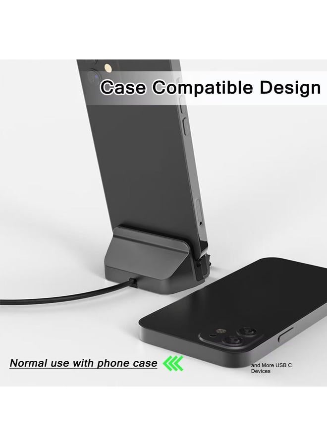 AKWOR قاعدة شحن USB C لهواتف iPhone 15 Series وSamsung Galaxy وLG وHTC وGoogle Pixel والمزيد من هواتف Type-C، قاعدة شحن USB C لجهاز Switch/Switch Lite - Image 5