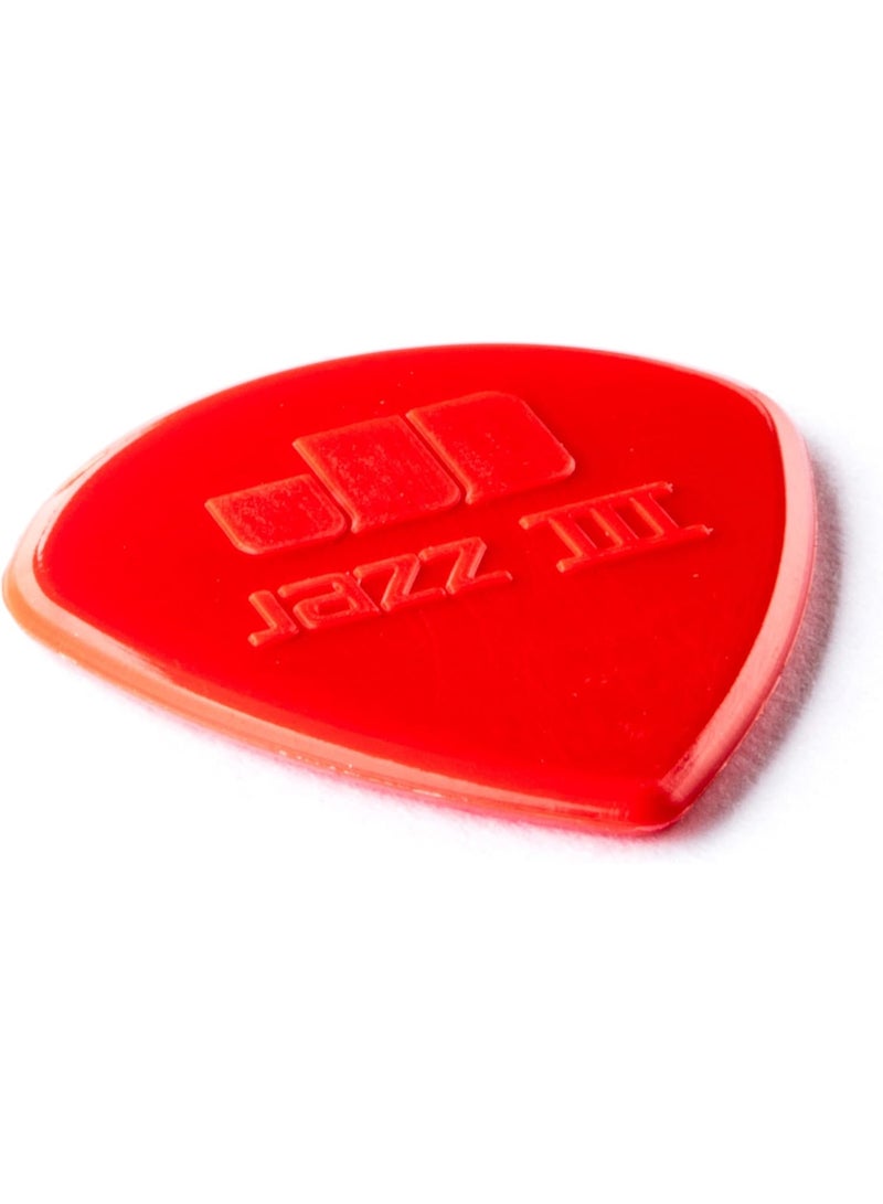 DUNLOP Dunlop Jazz III Pick Pack, Red Nylon,1.38mm Pack Of 6 - Image 3