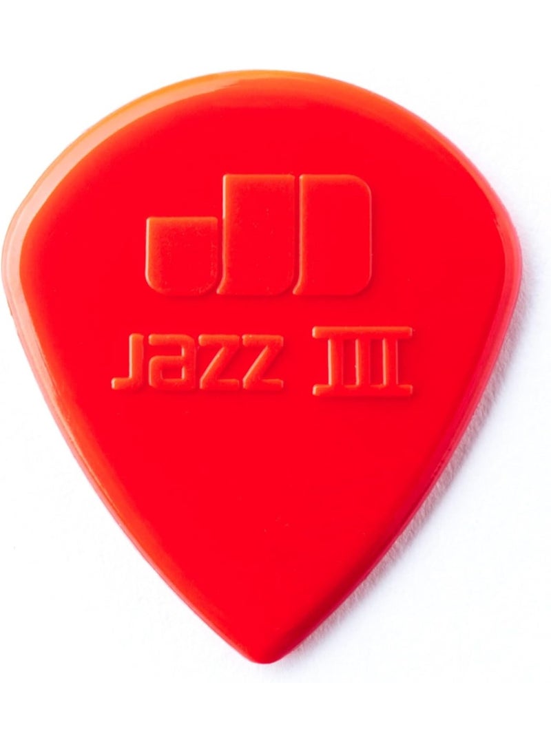 DUNLOP Dunlop Jazz III Pick Pack, Red Nylon,1.38mm Pack Of 6 - Image 2
