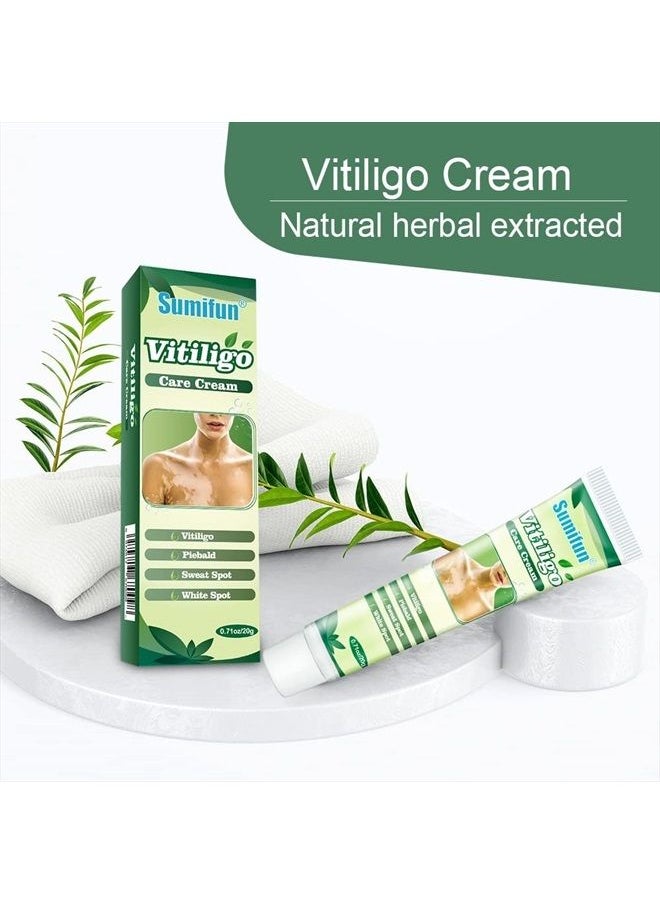 Sumifun - Vitiligo Cream, Vitiligo Care Cream for Skin Vitiligo, Psoriasis, Leukoplakia - Reduces White Spots on Skin, Pigmentation regulating and Improve Skin Pigmentation - 6 Counts - Image 1
