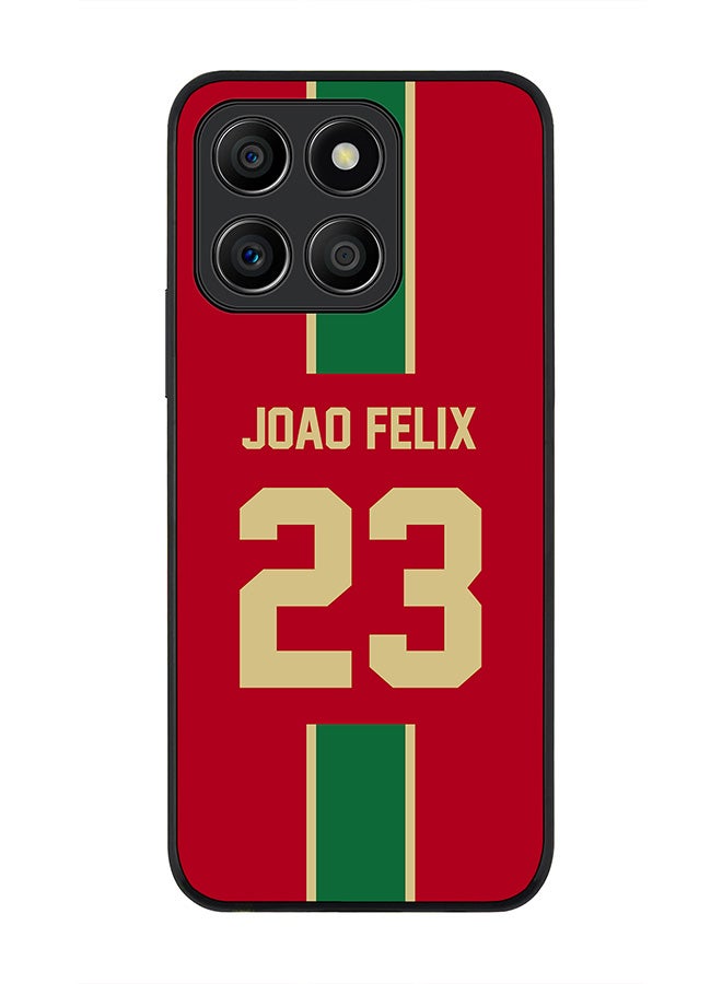 Stylizedd Rugged Black Edge Case for Honor X8b, Slim fit Case Thin Cover -  Football Team - Portugal, Player Name - Joao Felix - Image 1