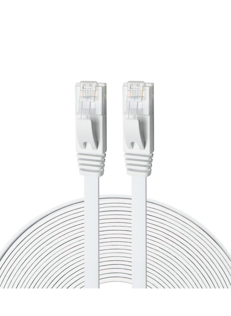 SYOSI - كابل إيثرنت CAT 6، مجموعة من 6 أسلاك توصيل LAN عالية السرعة ومسطحة من CAT6 Gigabit بطول 3 أقدام، موصل RJ45 نحاسي خالٍ من التشابك للمودم والموجه والكمبيوتر - Image 1