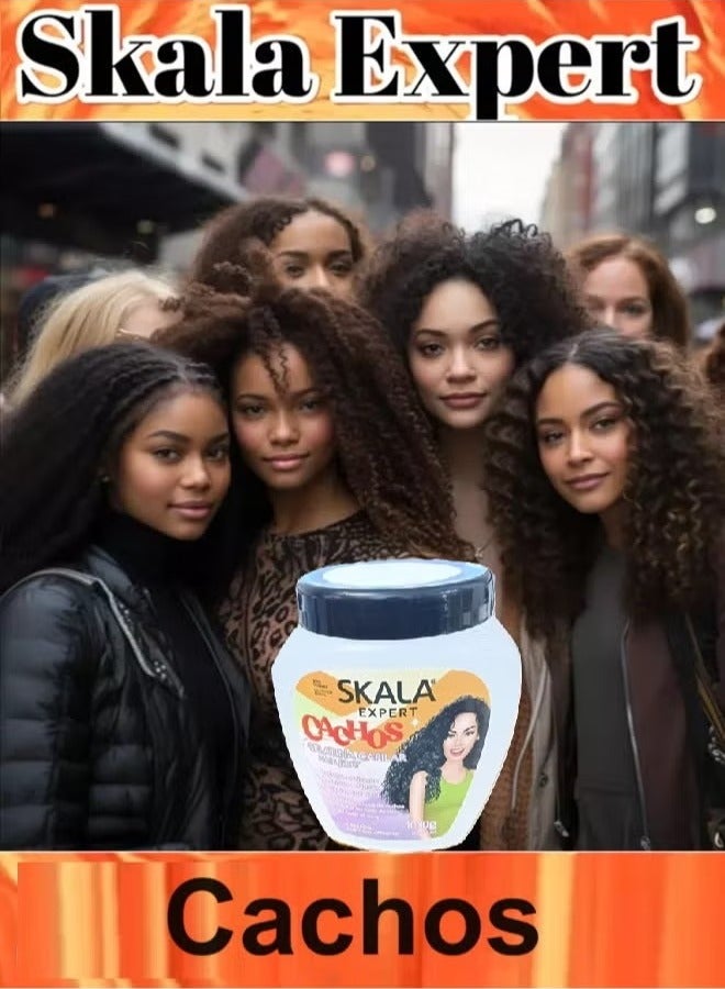 Skala Cachos Brazilian Hair Jelly, 1000g - Define & Enhance Curls with Long-Lasting Hold