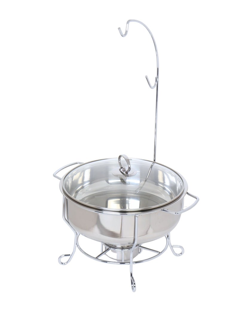 HOMEVEO 6 Liter Stainless Steel Buffet Warmer - Elegant Silver Design for Banquets with High Quality. - Image 4