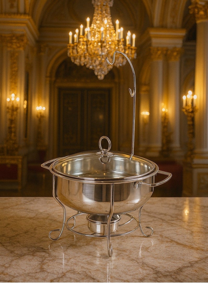 HOMEVEO 6 Liter Stainless Steel Buffet Warmer - Elegant Silver Design for Banquets with High Quality. - Image 2