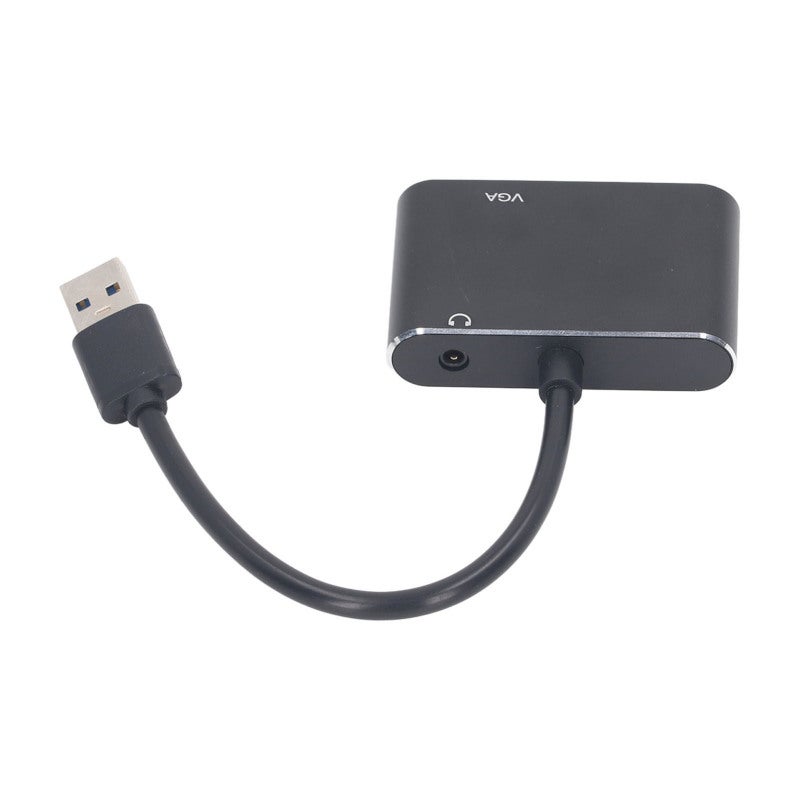 اتش دي ام اي محول USB 3.0 إلى HD VGA مزدوج الواجهة من الفولاذ المقاوم للصدأ - محول USB 3.0 إلى فيديو بدقة Full HD 1080P لإعداد الشاشة المزدوجة - Image 4