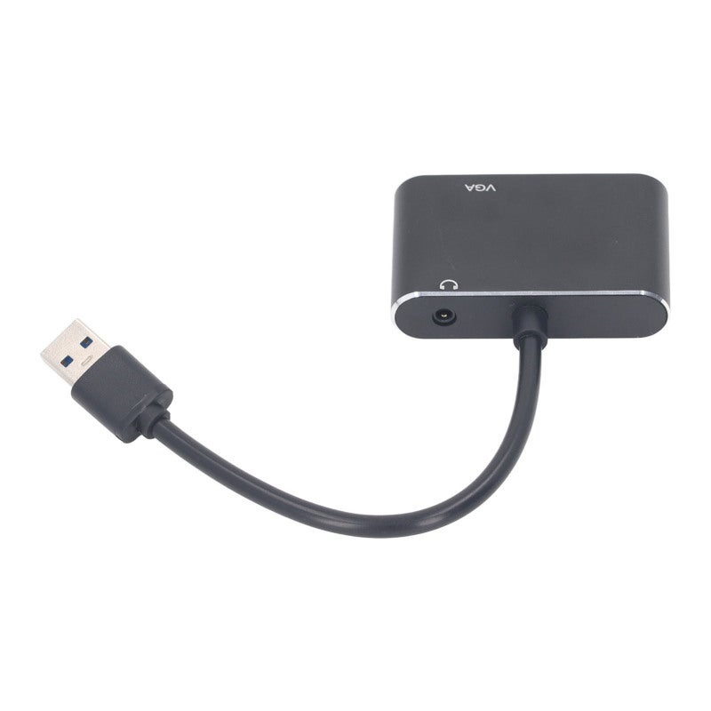 اتش دي ام اي محول USB 3.0 إلى HD VGA مزدوج الواجهة من الفولاذ المقاوم للصدأ - محول USB 3.0 إلى فيديو بدقة Full HD 1080P لإعداد الشاشة المزدوجة - Image 2