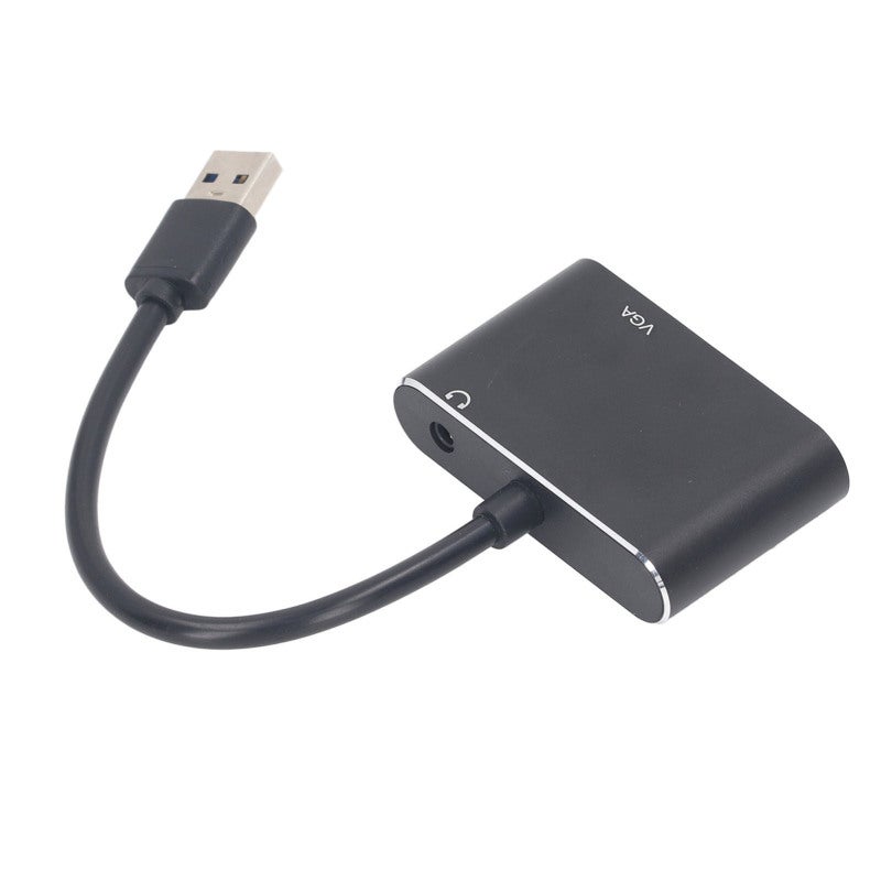 اتش دي ام اي محول USB 3.0 إلى HD VGA مزدوج الواجهة من الفولاذ المقاوم للصدأ - محول USB 3.0 إلى فيديو بدقة Full HD 1080P لإعداد الشاشة المزدوجة - Image 3