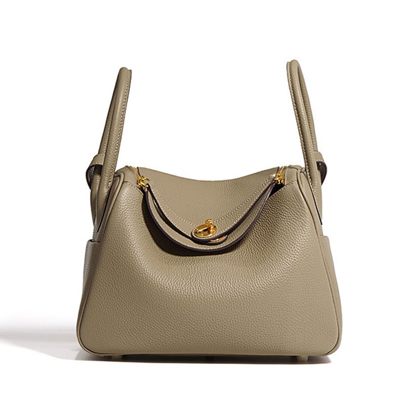 Litchi Pattern PU Leather Bucket Crossbody Bag for Women - Image 5