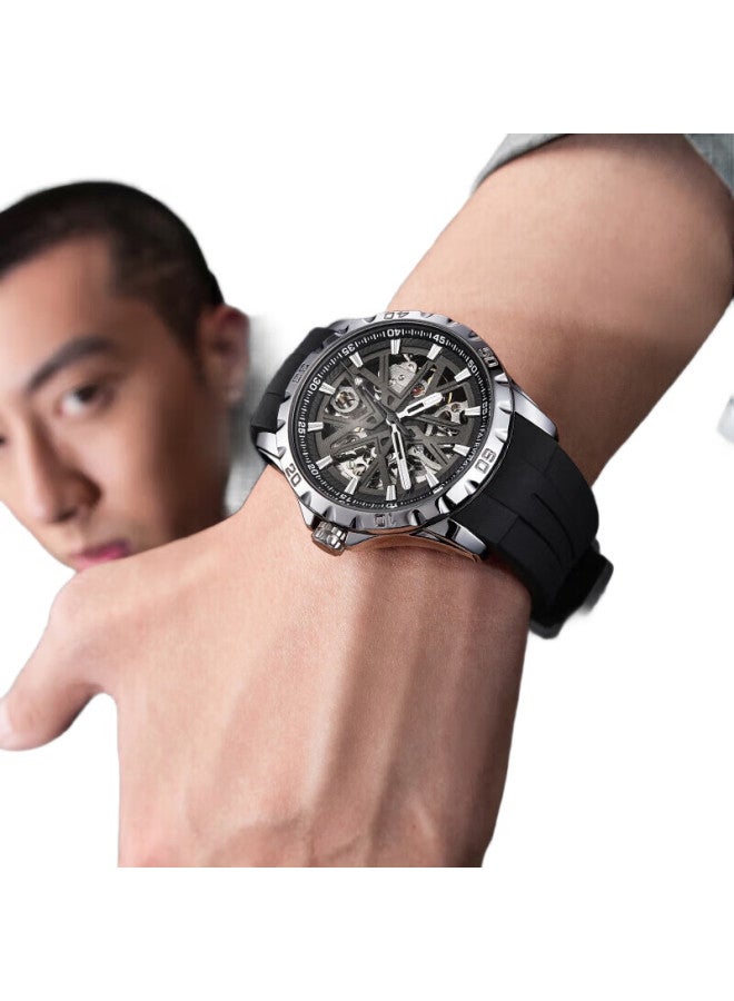 FAIRWHALE Twin Star Automatic Mechanical Watch For Men, Waterproof Sports Student Watch, Valentine'S Day Gift For Boyfriend - Image 2