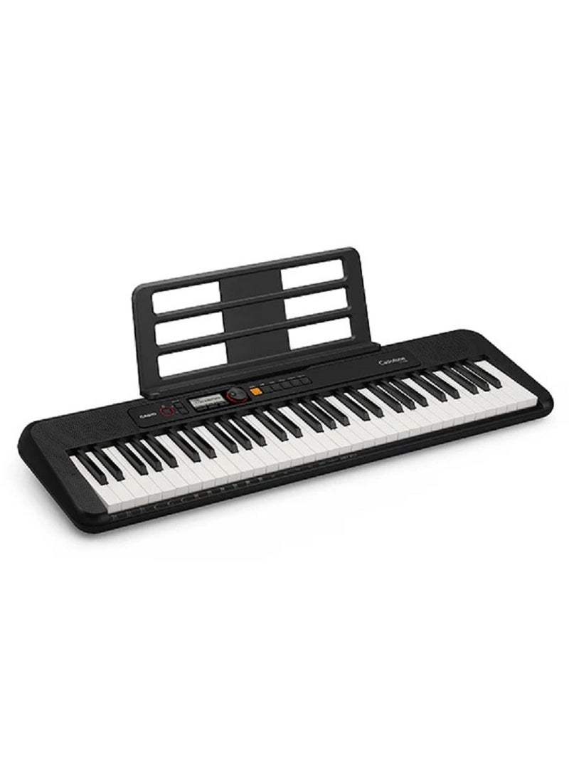 CASIO - CT-S200 Digital Piano Keyboard - Black - 61 Keys - 400 Tones - 77 Rhythms, With Power Adaptor - Image 1