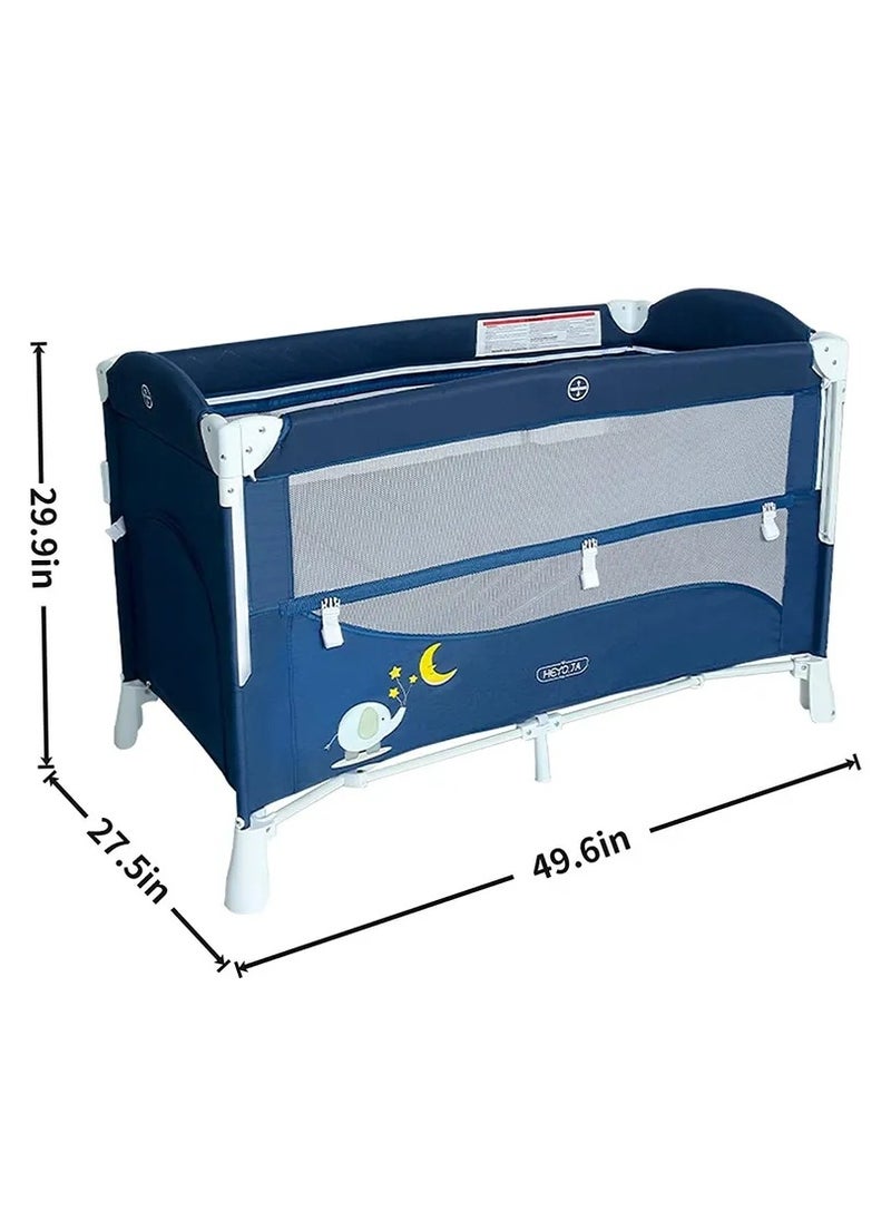 Baby Life 4 in 1 Pack and Play-Baby layer foldable bed - Baby Bedside Sleeper  - Image 5