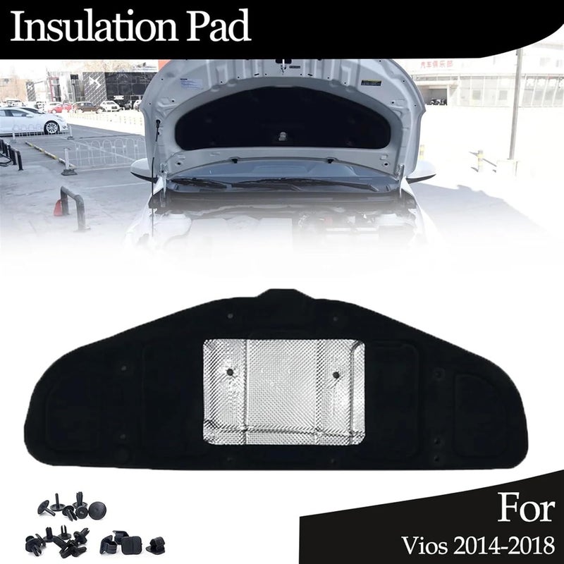 Wivplex Engine Hood Insulation Pad for Toyota Vios 2014-2018 - Image 3