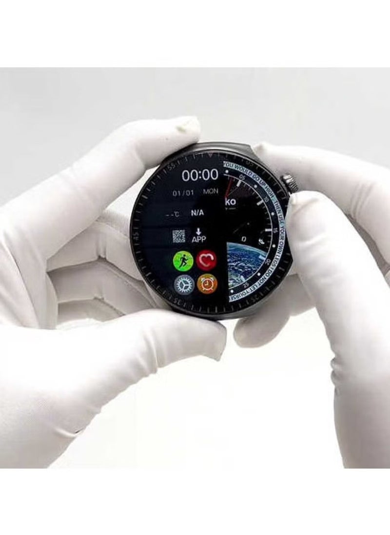 HainoTeko RW 55 Smart Watch with Super Max Curved AMOLED Display, 3 Pair Straps, Charging Cable for Men – Premium Fitness Tracker, Heart Rate Monitor, Sleep & Activity Tracker, Silver Edition - Image 4