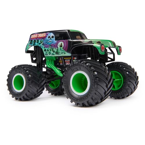 Monster Jam, Official Grave Digger Monster Truck, Collector Die-Cast Vehicle, 1:24 Scale, Kids Toys for Boys Ages 3 and up - Image 4
