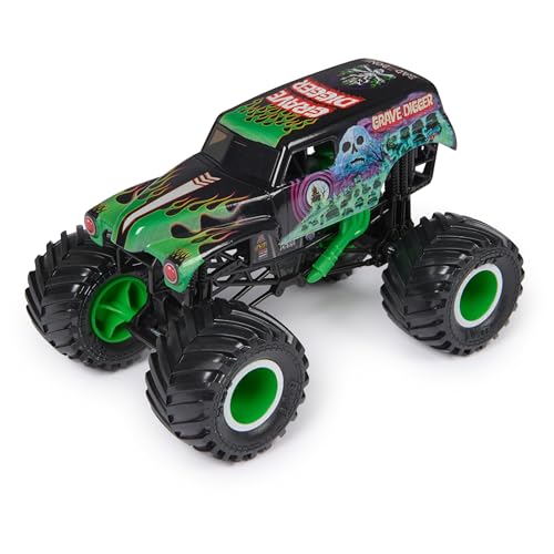 Monster Jam, Official Grave Digger Monster Truck, Collector Die-Cast Vehicle, 1:24 Scale, Kids Toys for Boys Ages 3 and up - Image 2