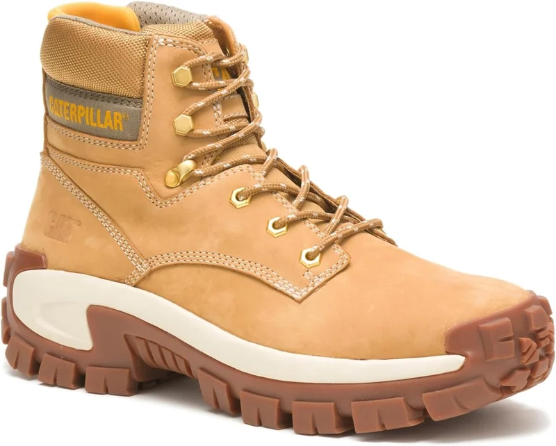 كاتربلر CAT Invader Hi ST Honey Reset – Men’s Steel Toe Work Shoe – ASTM Certified, EH Protection, SR Slip‑Resistant, CLEANSPORT NXT™ Odor Control