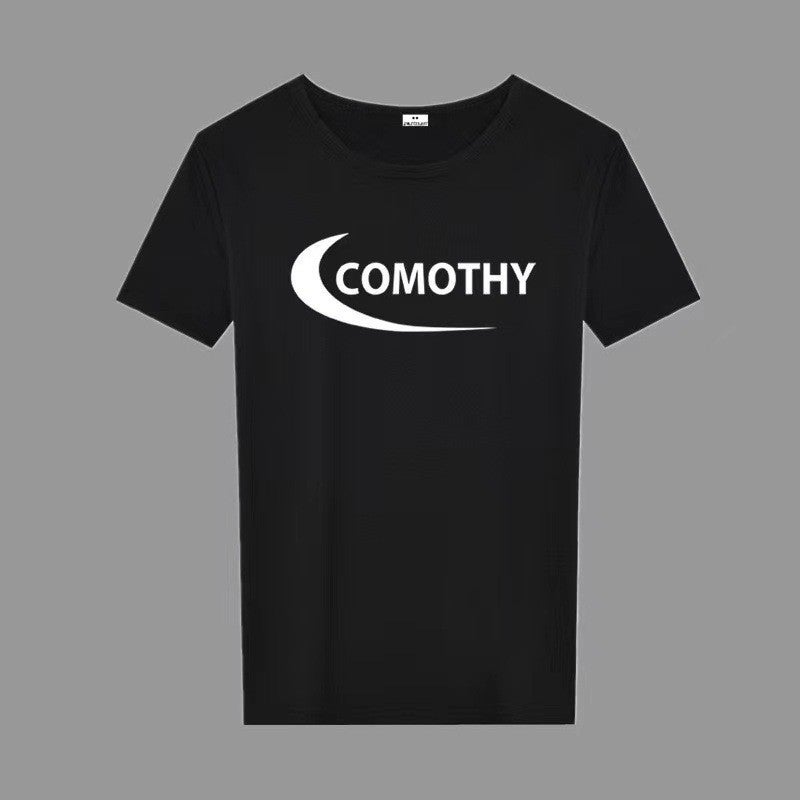 Men'S Printed Short-Sleeved T-Shirt Plus Size Plus Size Summer Korean Style Slim-Fit Trendy Handsome Round Neck - Image 3