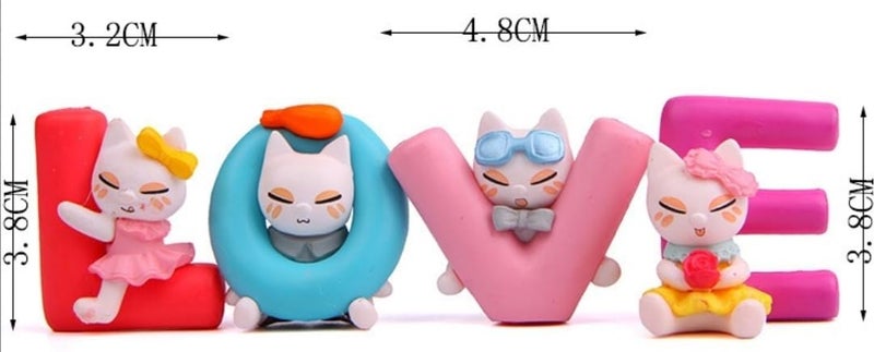 Gugzy Multicolor Polyresin Love Animated Characters Decorative Showpiece for Valentines Day for Expressing Love Best Choice for Girlfriend Boyfriend Husband Wife Multicolor - Image 4