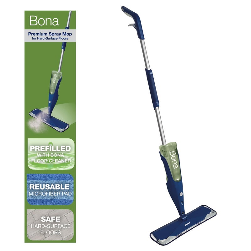 Bona Premium Motion Multi-Surface Floor Spray Mop - Includes Multi-Surface Floor Cleaning Solution and Machine Washable Microfiber Cleaning Pad - Spray Mop for Stone, Tile, Laminate, and Vinyl Floors - Image 1
