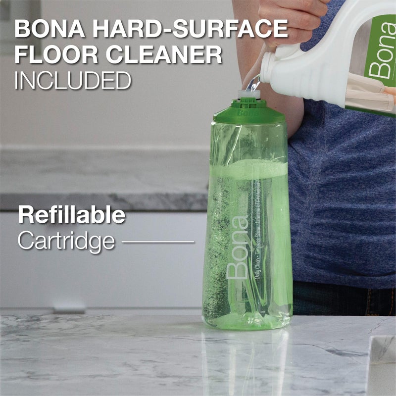 Bona Premium Motion Multi-Surface Floor Spray Mop - Includes Multi-Surface Floor Cleaning Solution and Machine Washable Microfiber Cleaning Pad - Spray Mop for Stone, Tile, Laminate, and Vinyl Floors - Image 5