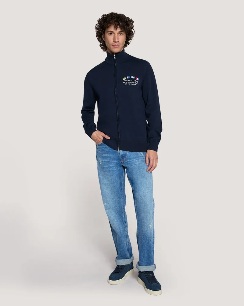 GANT  Gant Nautical Flags Zip Cardigan for Men | Best Price UAE