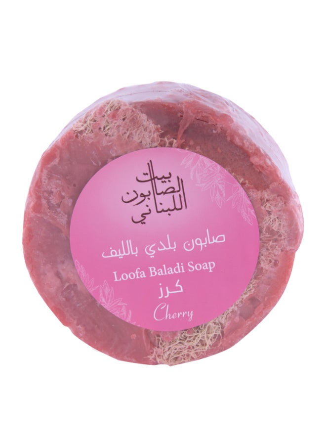 HOUSE OF SOAP LEBANON Loofah Baladi Soap Cherry 300g 