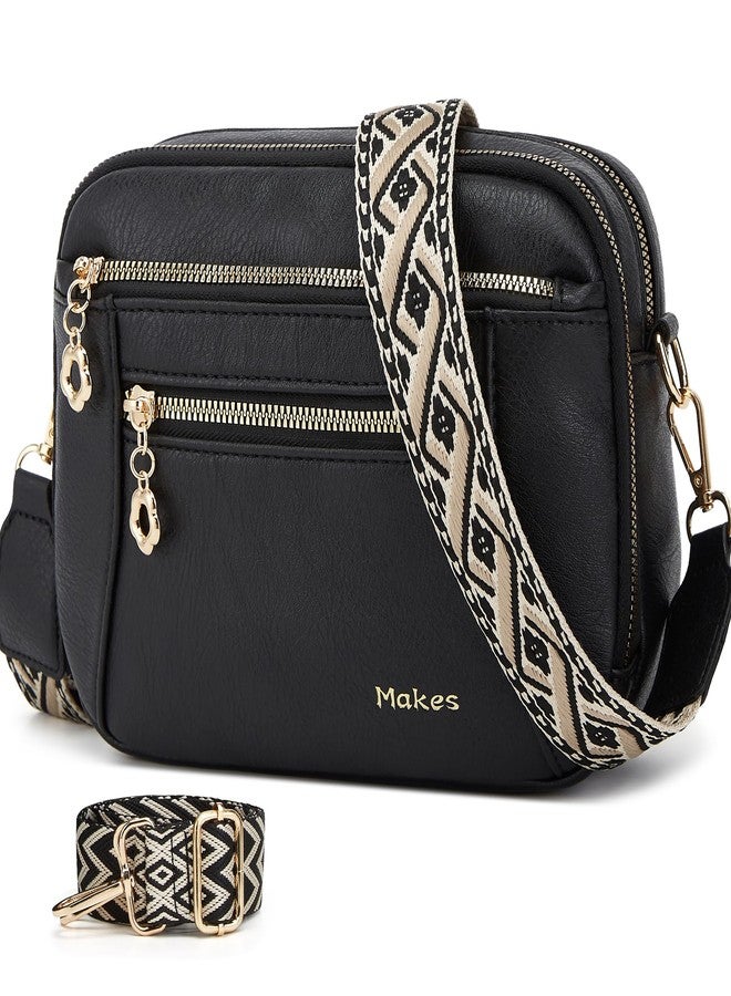 Makes Crossbody Purse for Women Small Crossbody Bags Trendy Vegan Leather with Adjustable Shoulder Straps Mothers Wife Mom Gifts - Image 1