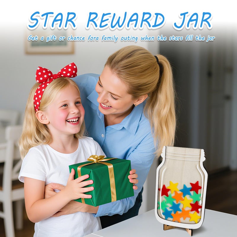 AOFEGRLT Magnetic Reward Jar for Classroom & Kids - Star Jar Incentive System, Potty Training Chart with Tokens, Behavior Management Tool, Boys & Girls - Image 5