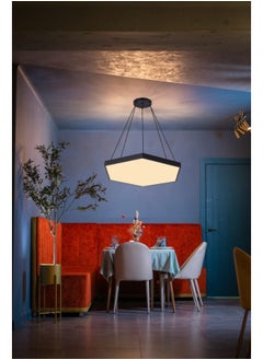 بيست باور مصباح سقف LED سداسي الشكل موديل 9677-600 – 34 واط، 60 سم، إضاءة بيضاء محايدة 4000K، قابل للتعليق أو التثبيت المباشر – لغرف المعيشة، النوم، أو المكتب  - Image 3